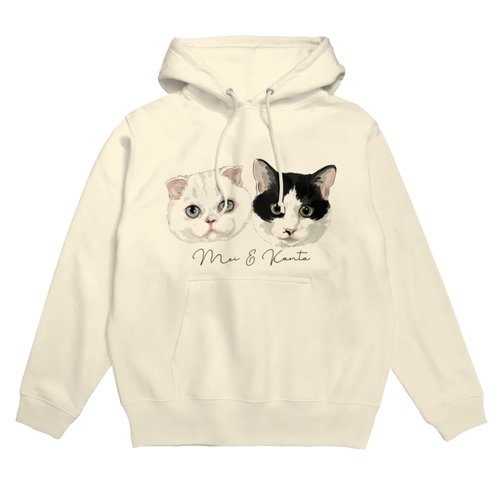 みきぞーん｜保護猫 ミッキー画伯と肉球とおともだちのMei&Kanta Hoodie