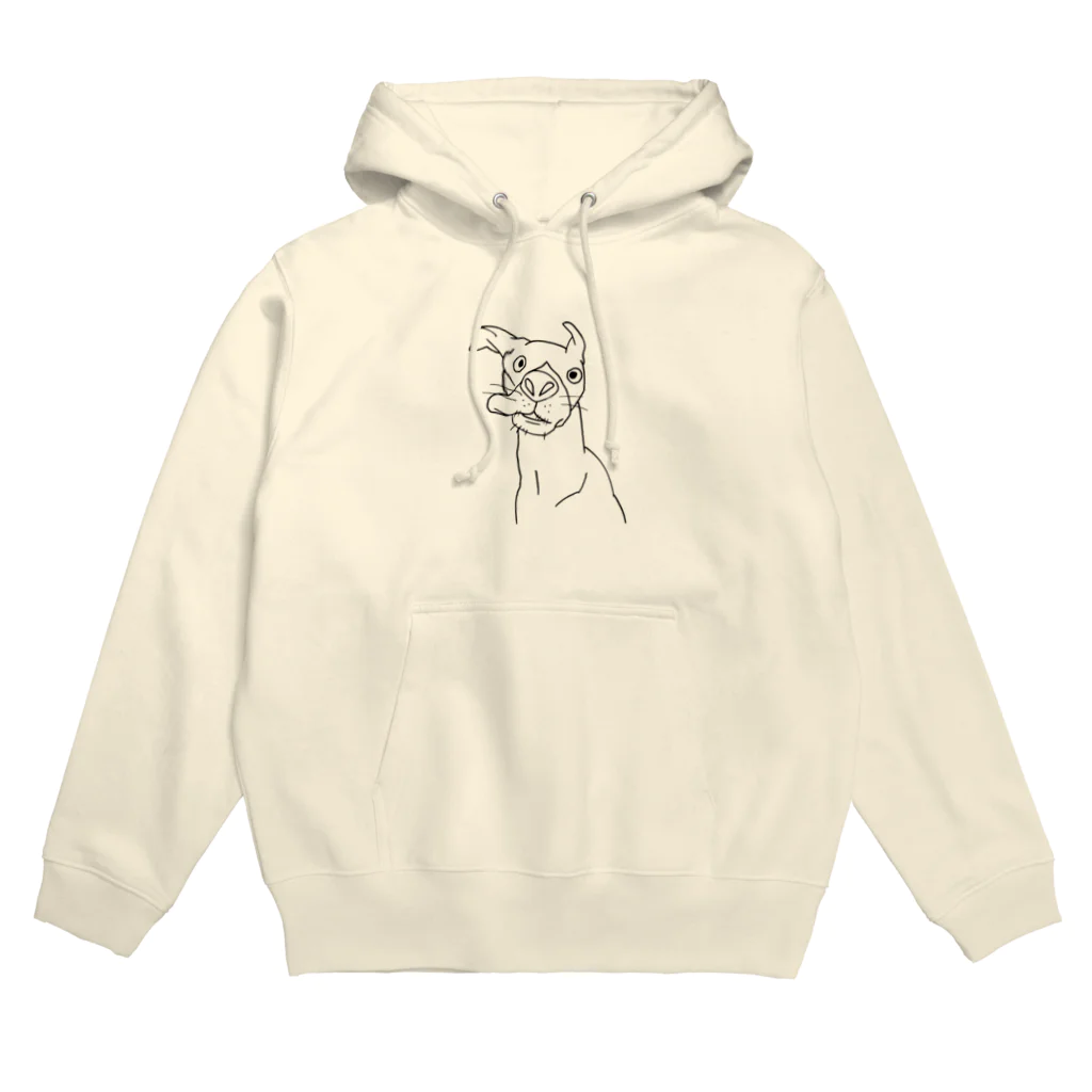 イノカ・ワイガワの重力に負けるモモ　飼い主の絵 Hoodie