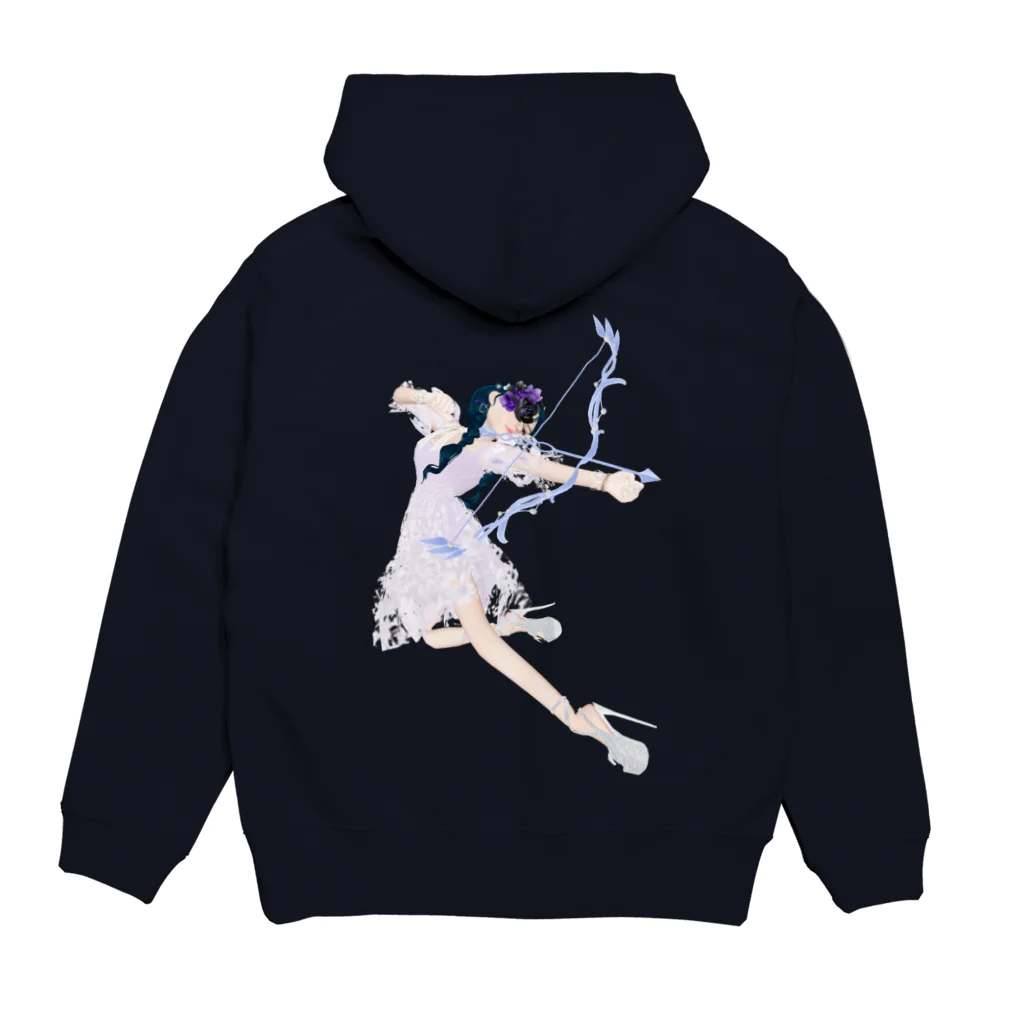 【ホラー専門店】ジルショップの妖精ガール＊恋のキューピット＊弓矢 Hoodie:back