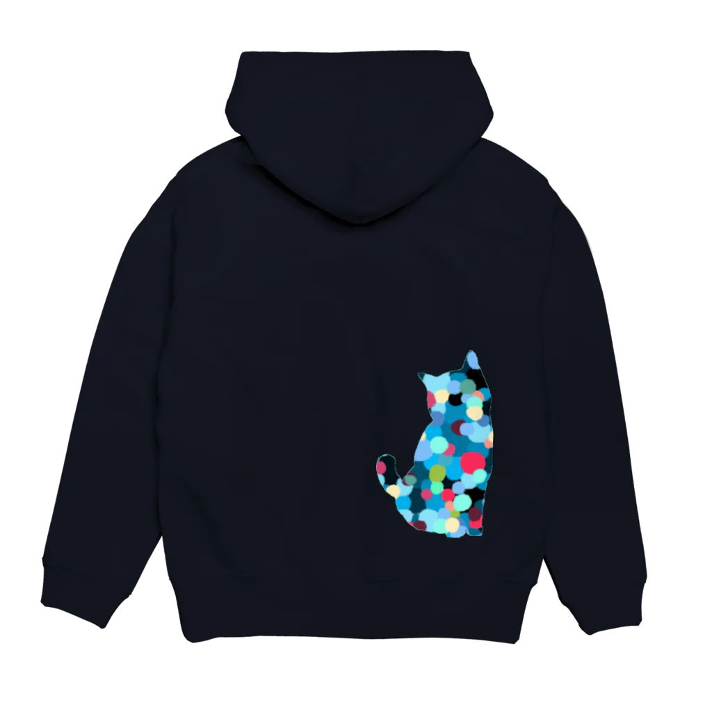 WAMI ARTの夏の水玉 Hoodie:back