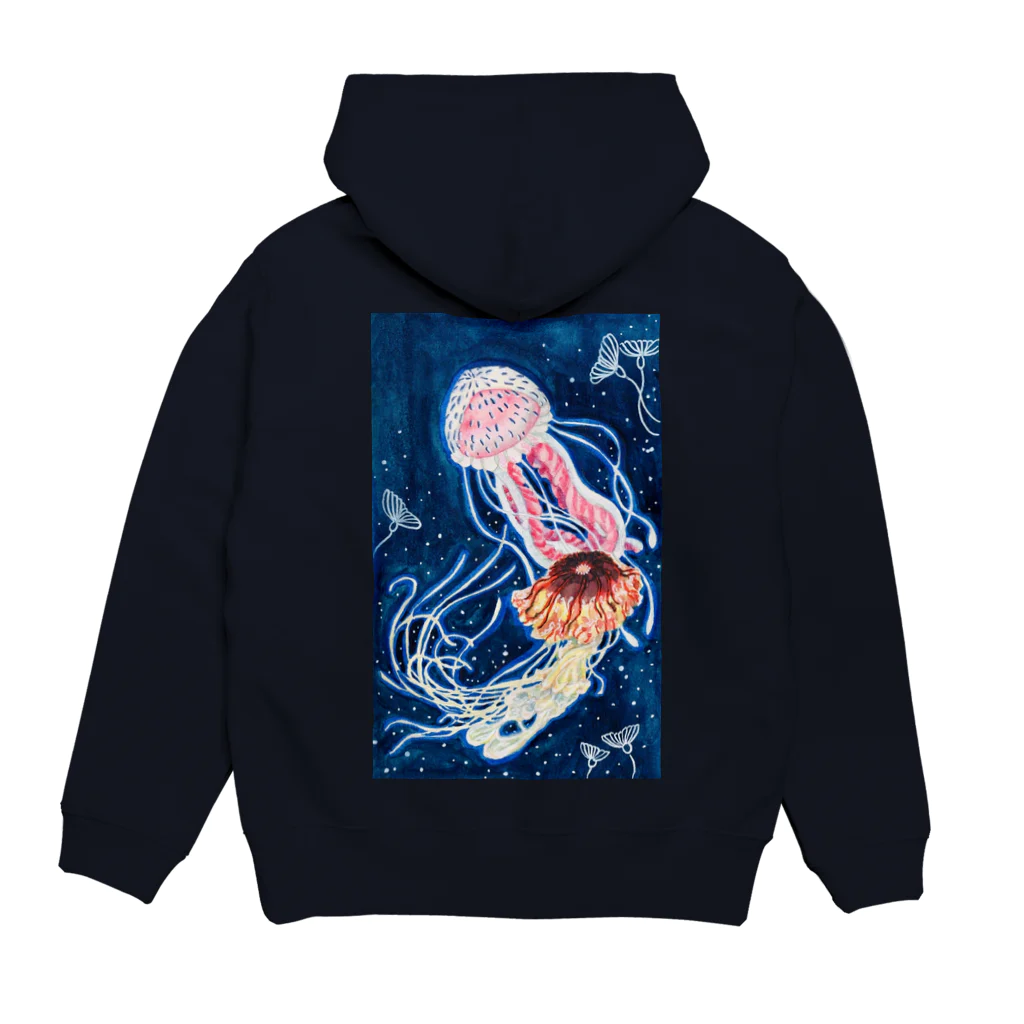 JapaneseArt Yui Shopの海月のワルツ Hoodie:back