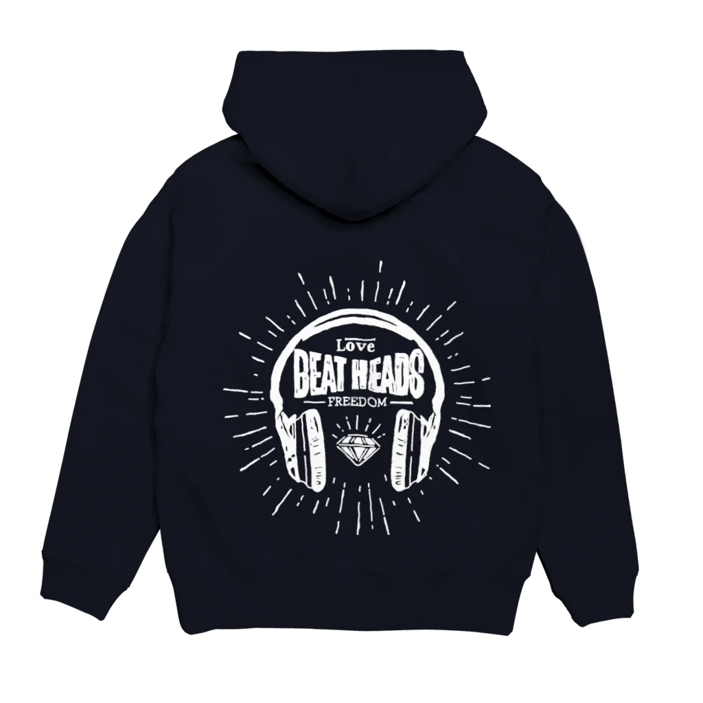 小西 健太郎のBEATHEADS white print Hoodie:back