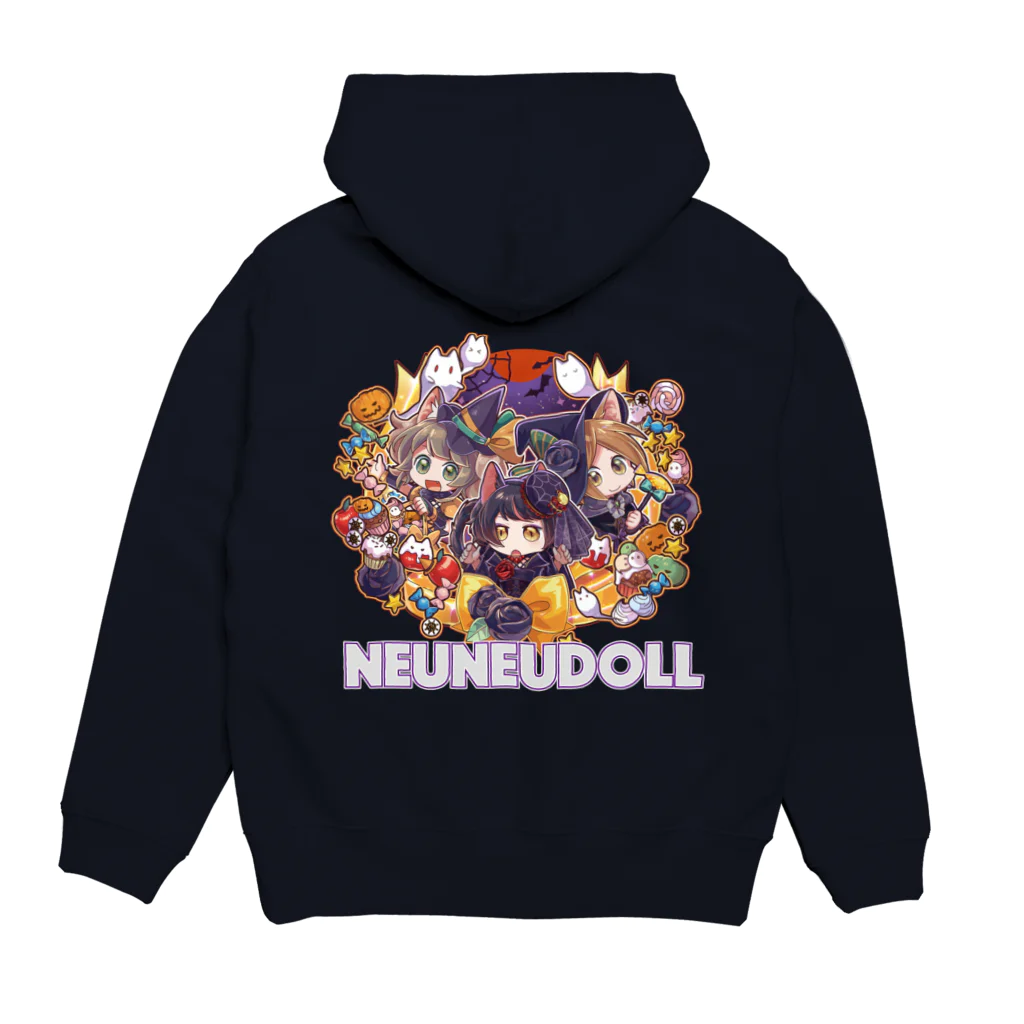 neuneunet.shopのneuneuhalloween! パーカーの裏面