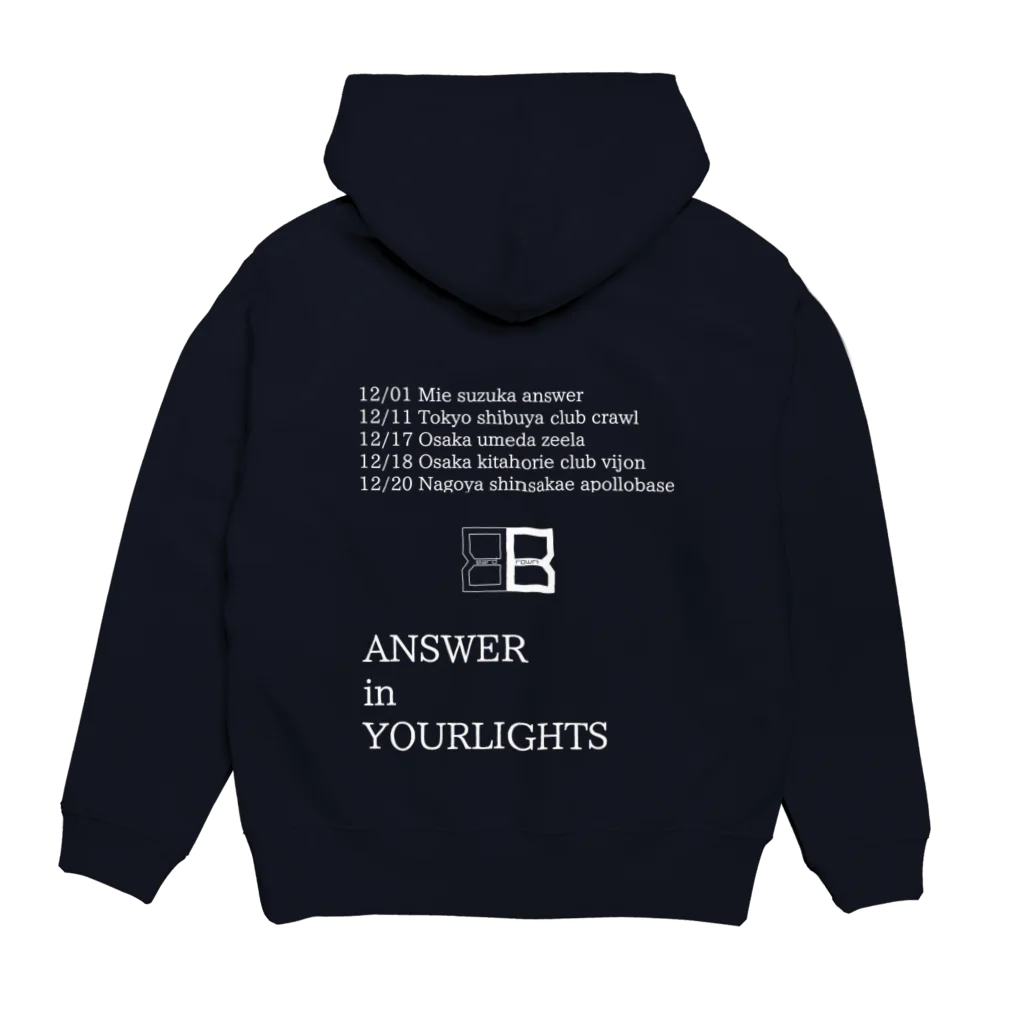 Beard Brown limited shopのANSWER in YOUR LIGHTS Hoodie:back
