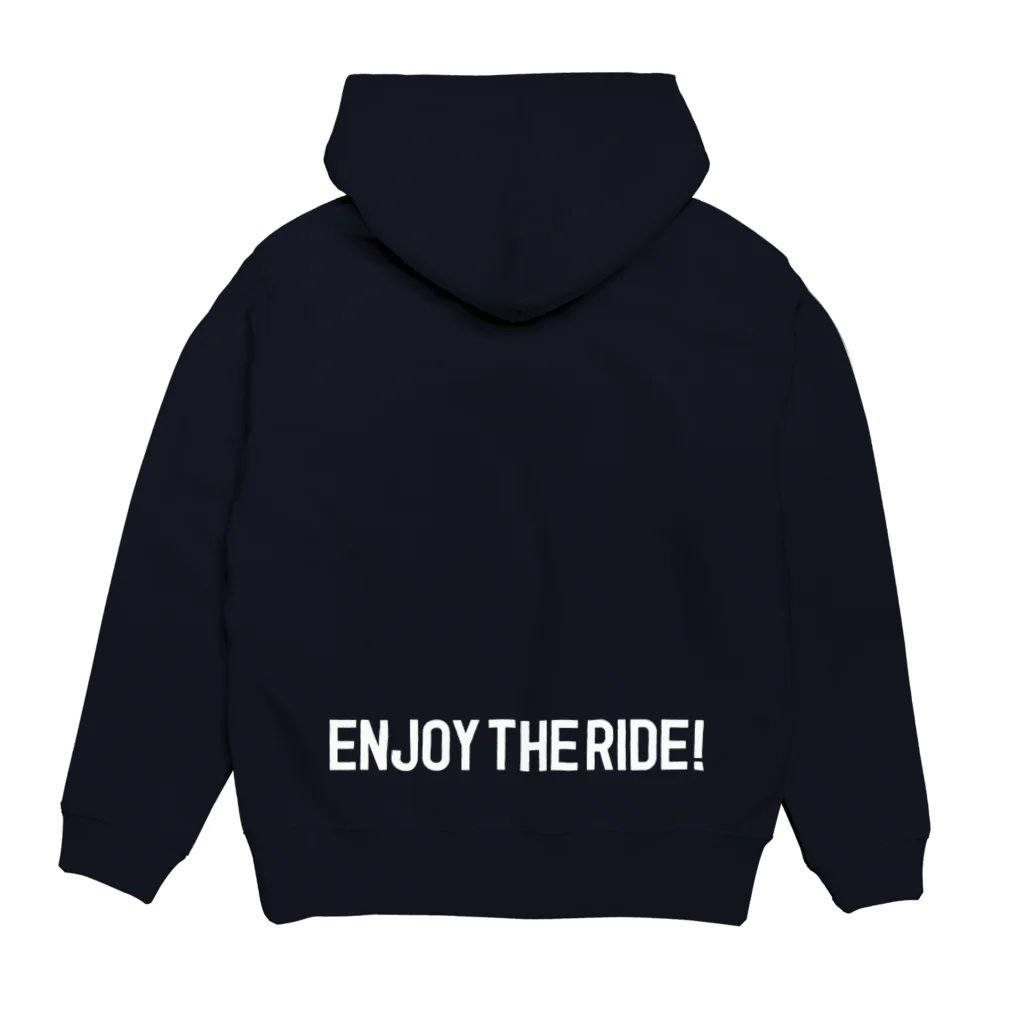 DoRide shopのDR白ロゴ_パーカー Hoodie:back