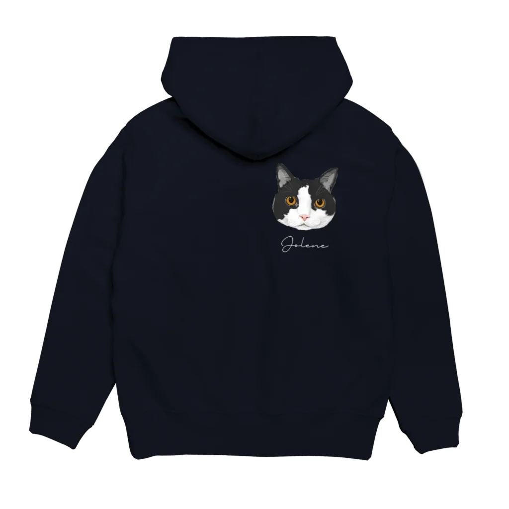 みきぞーん｜保護猫 ミッキー画伯と肉球とおともだちのjolene サコッシュ Hoodie:back