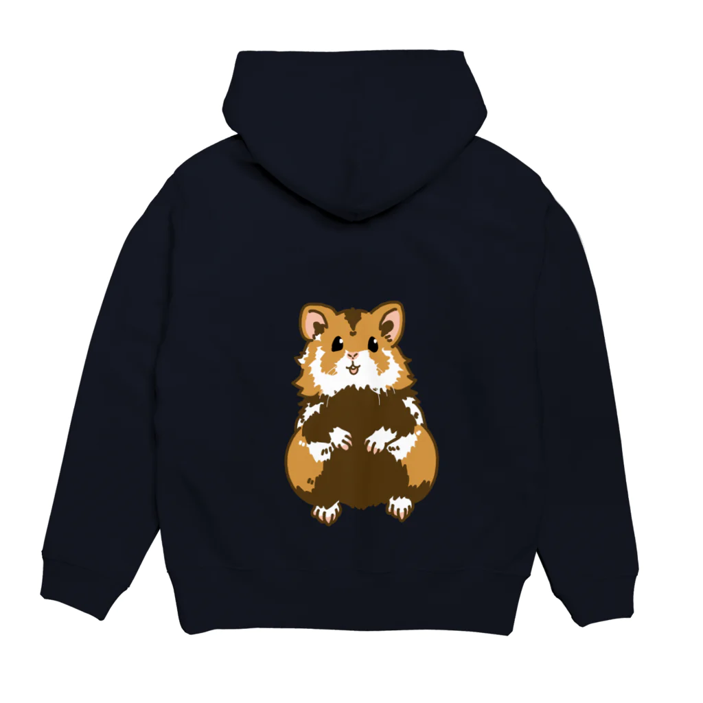 Lichtmuhleのヨーロッパハムスターのイラスト Hoodie:back