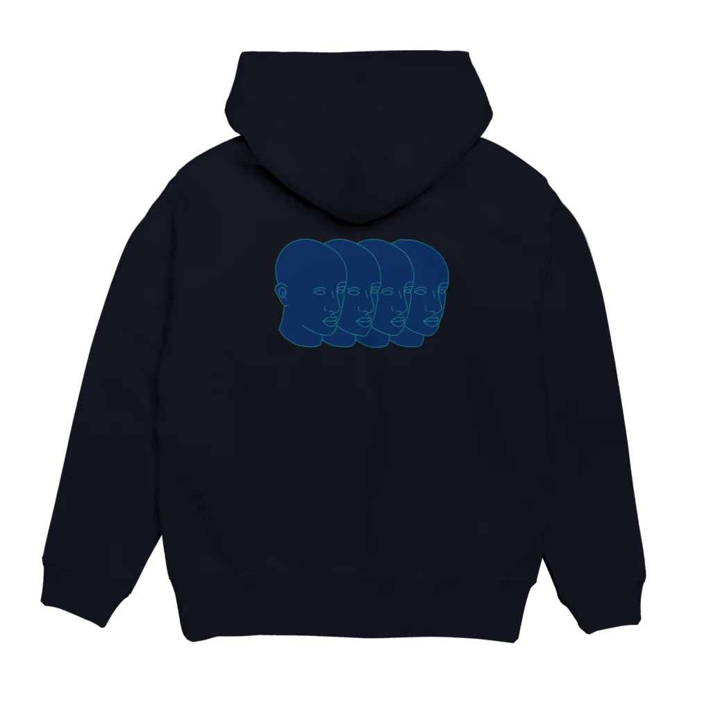 Parallel Imaginary Gift ShopのLife is Hell（Blue） Hoodie:back