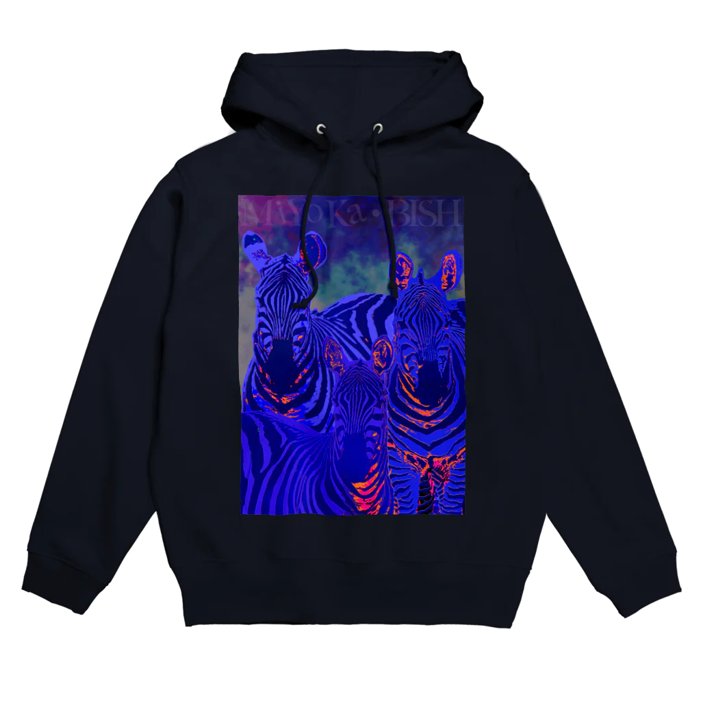 MiYoKa-BISHのBlue Zebra by MiYoKa-BISH Hoodie