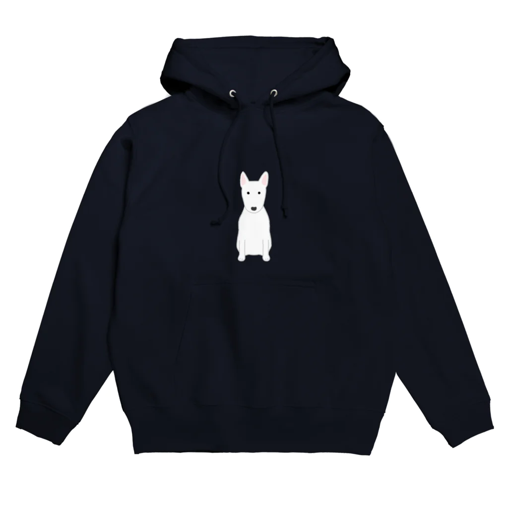 ゆいたっく／犬イラストのミニチュアブルテリア Hoodie