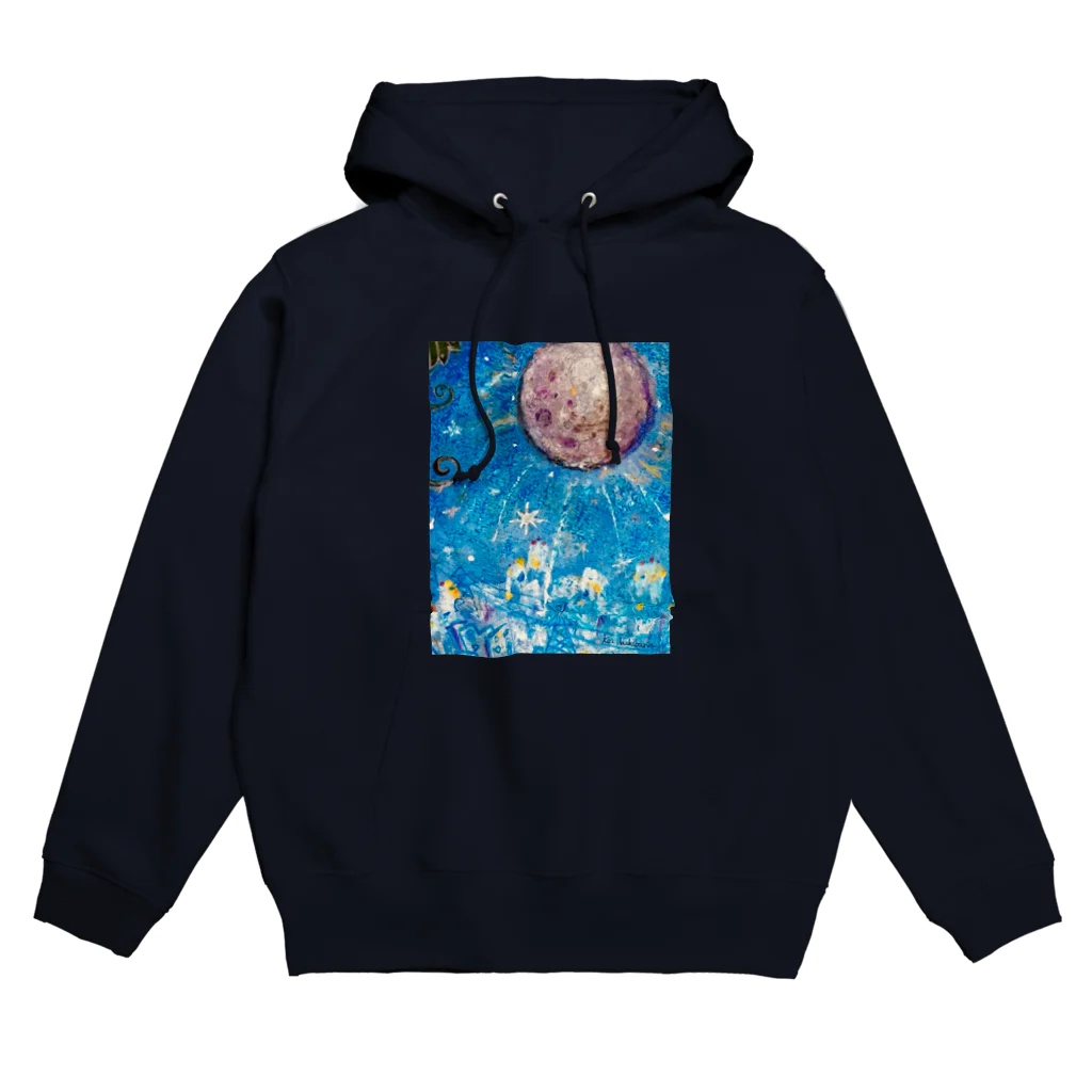 太陽drops -立華 圭グッズショップ-の月の街 Hoodie