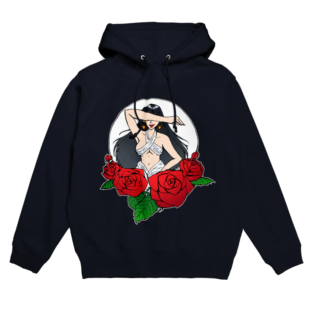 惑星さん太郎の薔薇と彼女 Hoodie