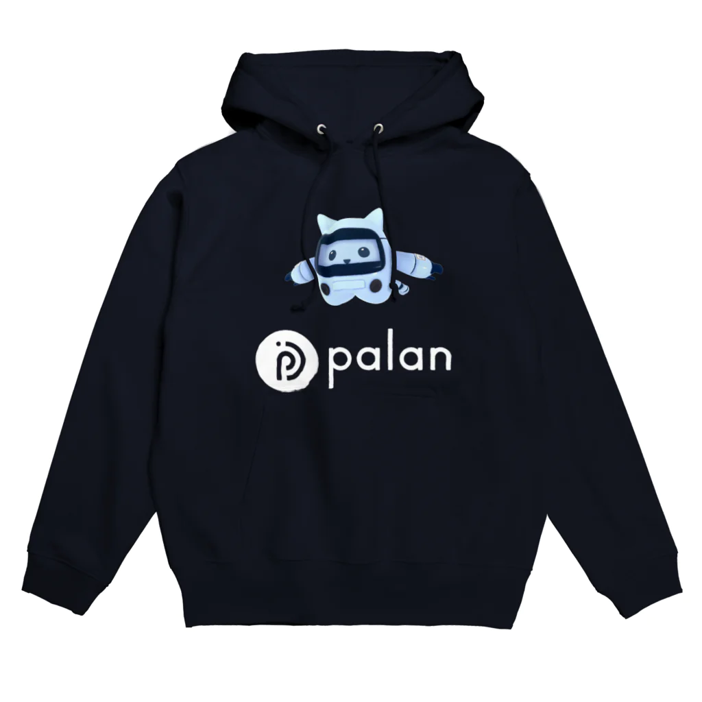 palanのパラにゃる × ホワイトロゴ パーカー