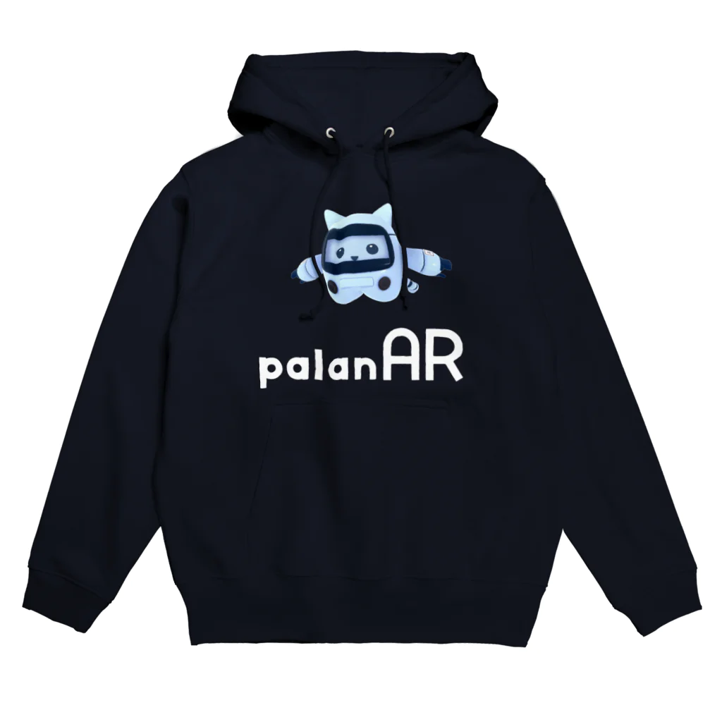 palanのパラにゃる × palanAR ホワイトロゴ Hoodie