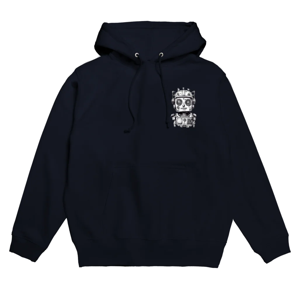 mirinconixのじっと見るガラクタくん Hoodie