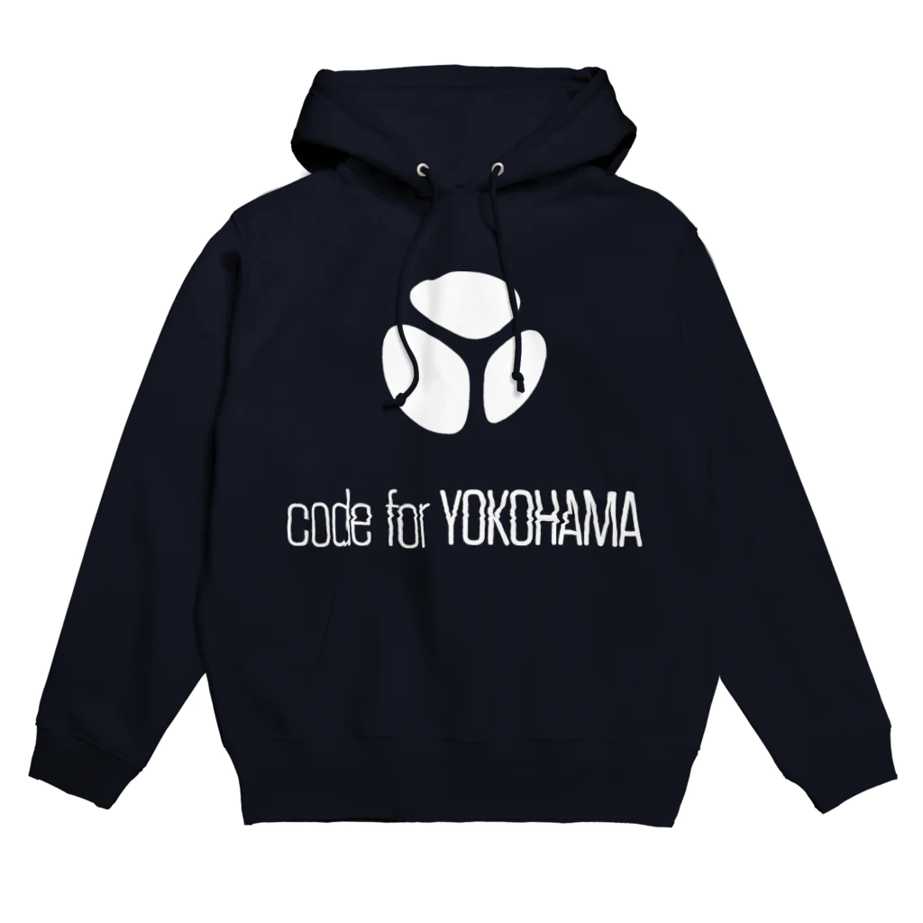 Code for YOKOHAMAのCode for Yokohama Logo White パーカー