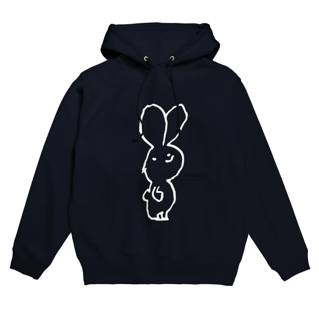 ysimの例のうさぎ(白塗り) Hoodie