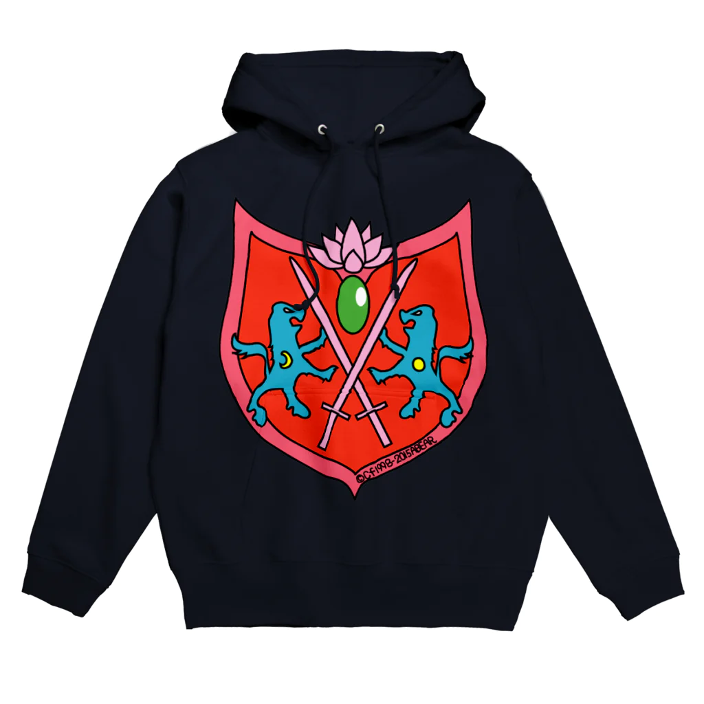 キャラファク・世界一売れていないざつゆるキャラデザイナーのエンブレムアカ Hoodie