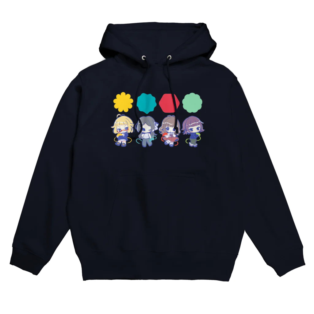 おんなどもの可愛いグッズショップのカラフルおんなどもちゃん Hoodie