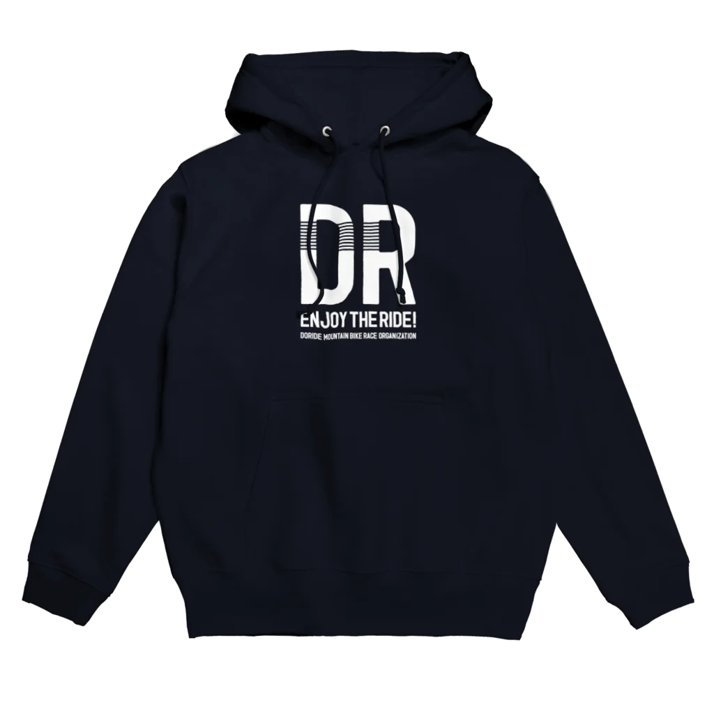 DoRide shopのDR白ロゴ_パーカー Hoodie