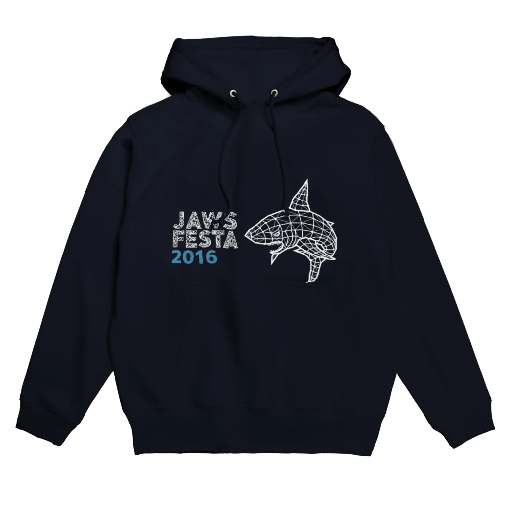 jaws_festa_tokaidoのPOLY_SHARK(white) Hoodie