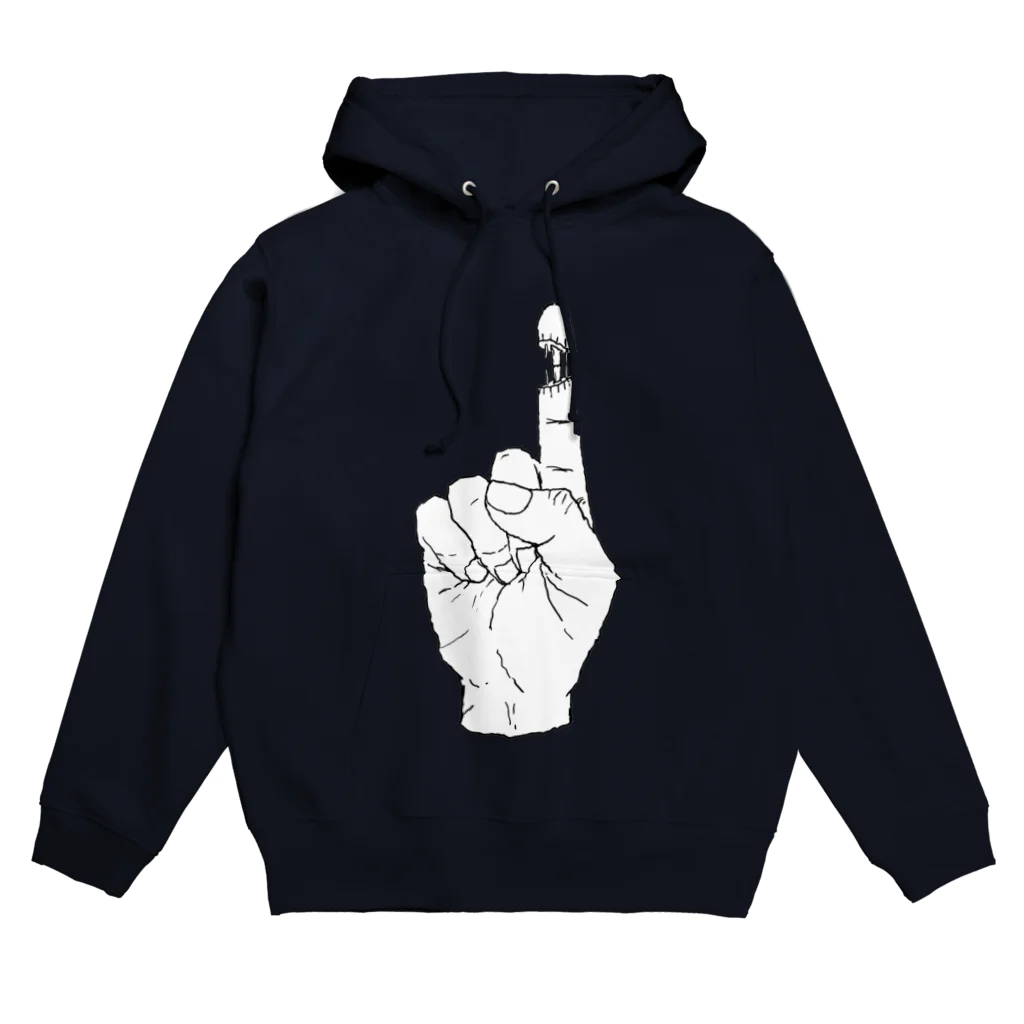 aaaaiWORKSのおみせの右手人差指神経断裂しました Hoodie