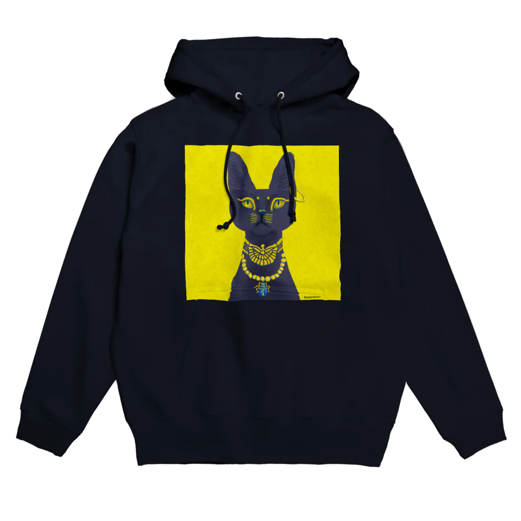 Washiemon and Ai-chan's Shopのバステト神 Hoodie