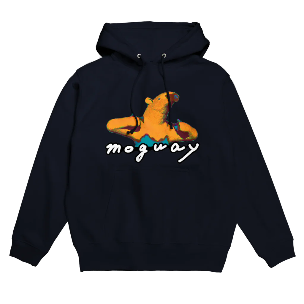 MOGWAYのサムズアップコアリクイ パーカー