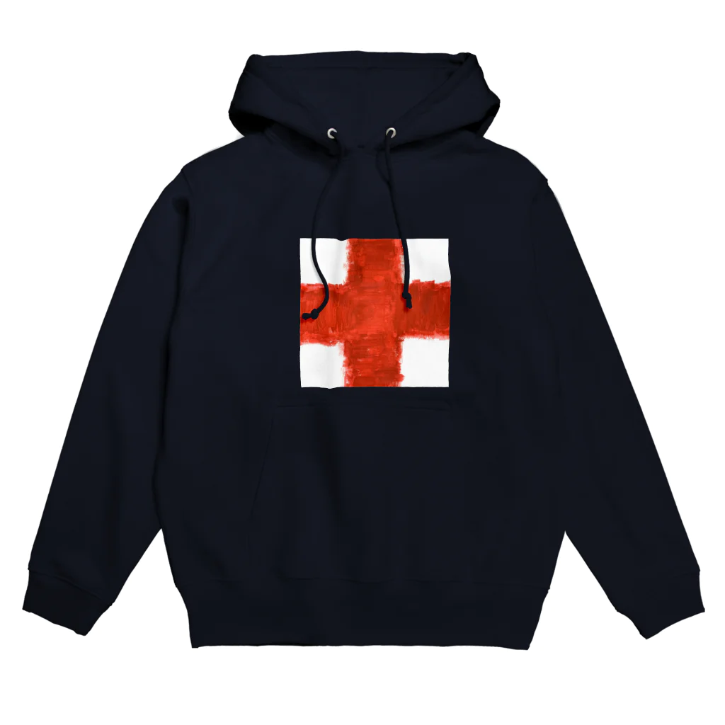 I E Nのクロス(RED) Hoodie