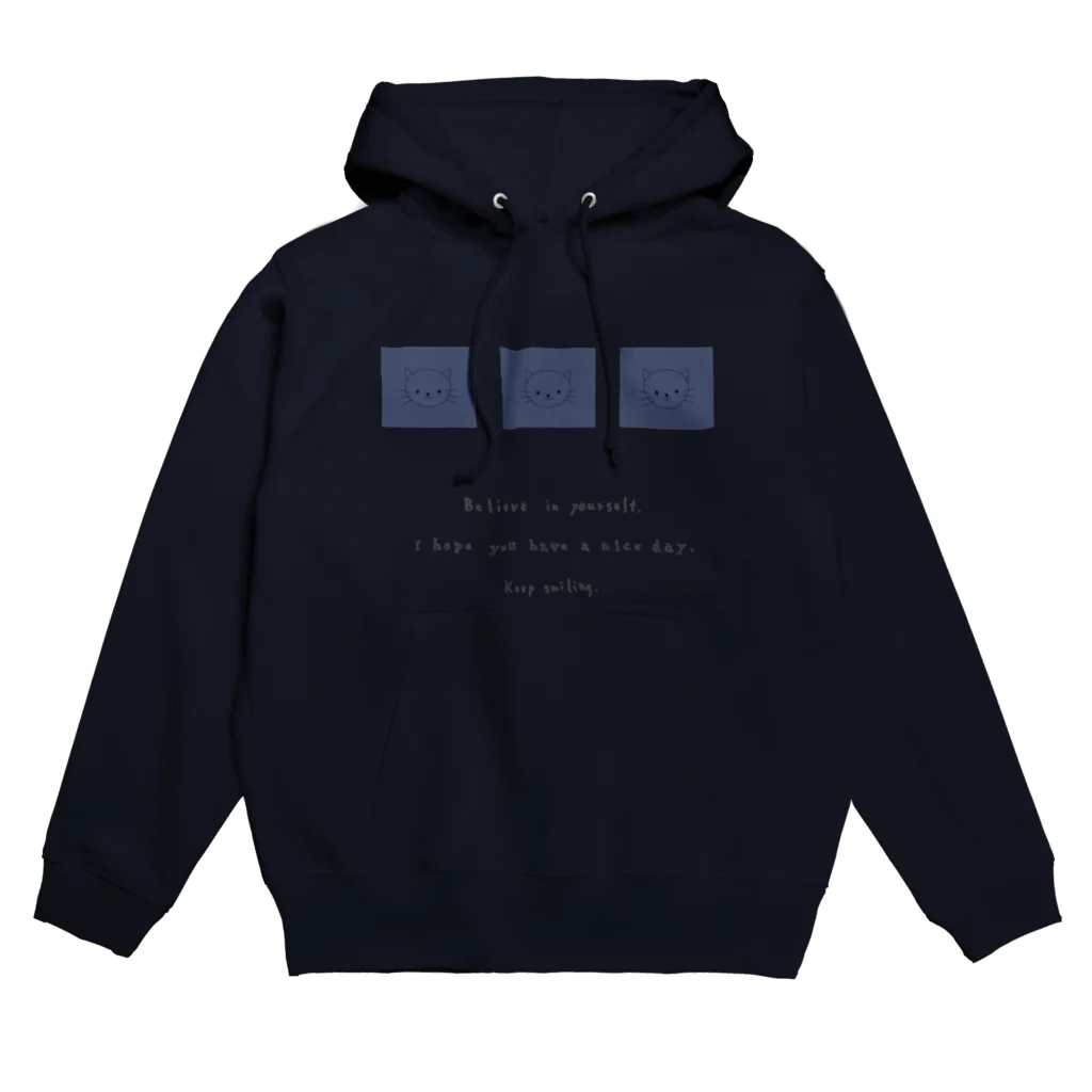 rilybiiのblue three neko Hoodie