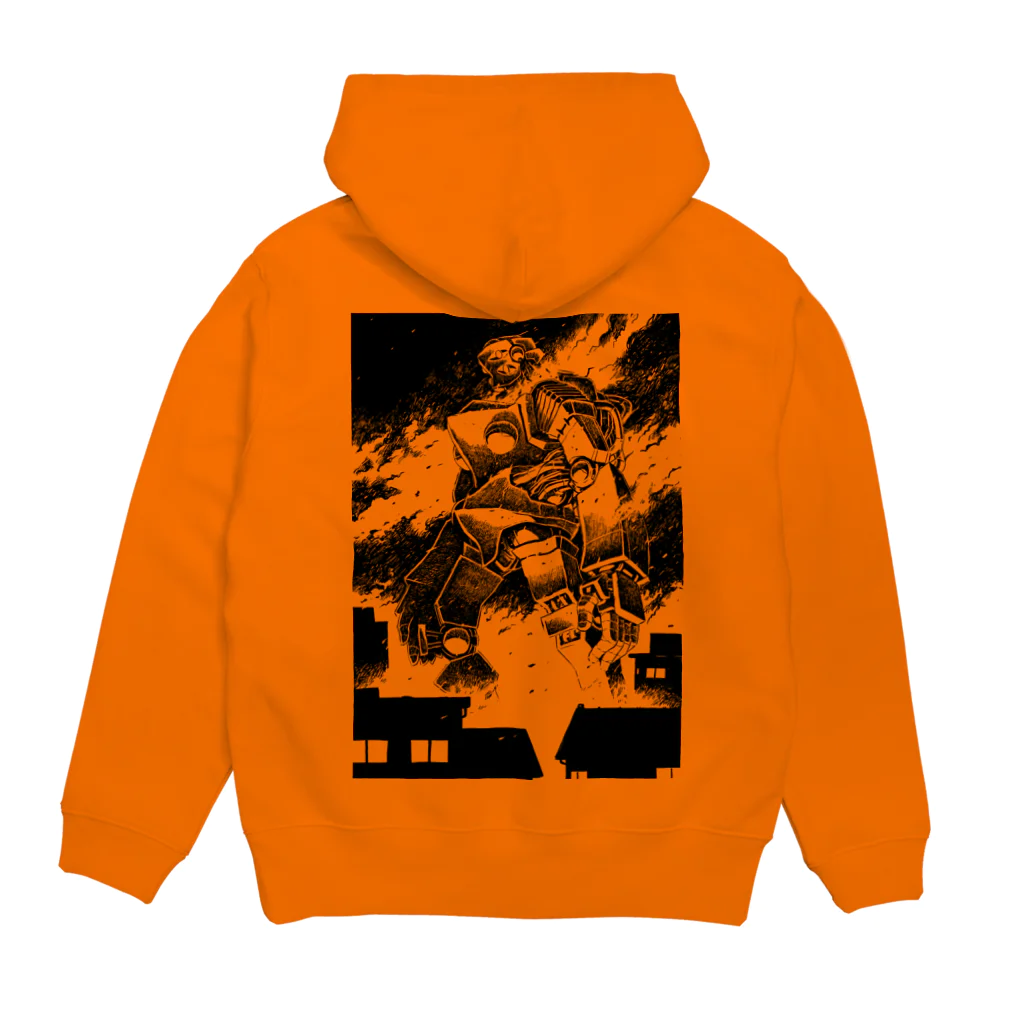 iwakunikogyoの鉄神01 Hoodie:back