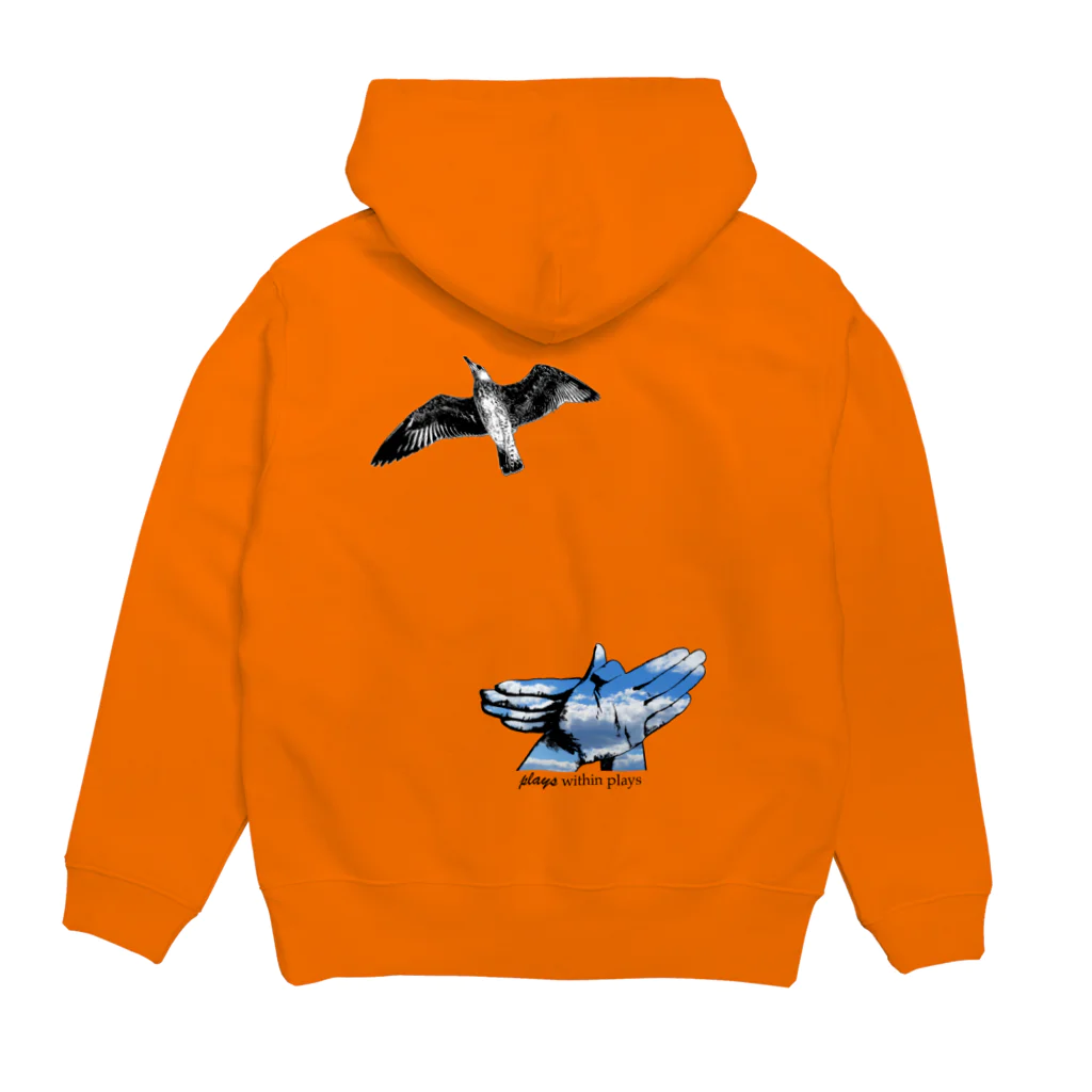 Plays_Within_PlaysのBird Shadow Hoodie:back