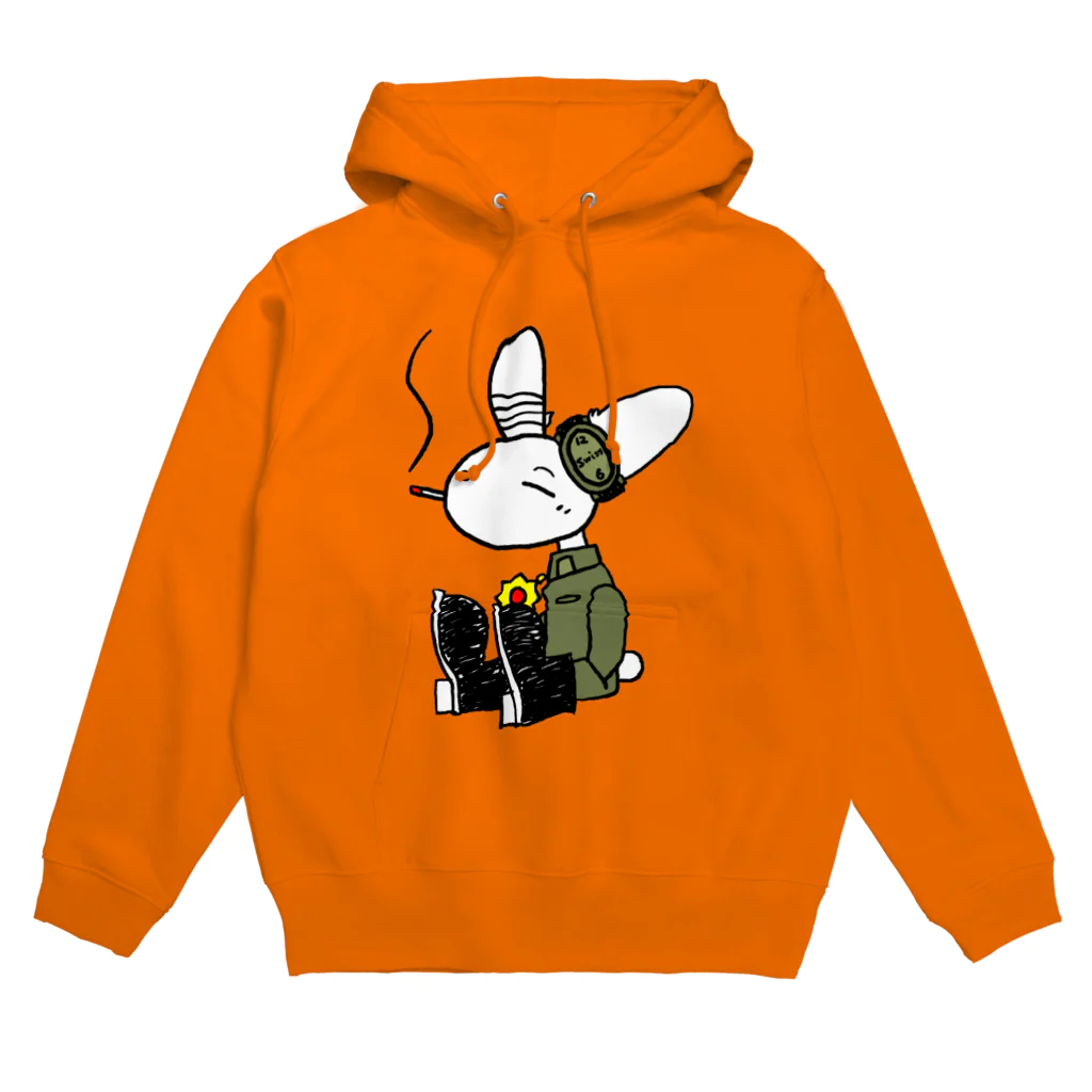 Rabit-shopの[Rabit]ビッグプリントフーディ[男女兼用] Hoodie