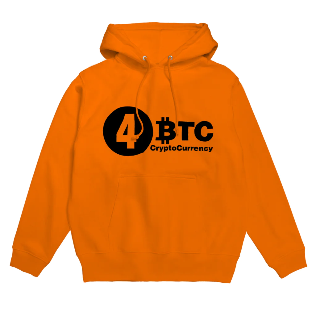 10BTCの4BTC(Black-Logo) パーカー