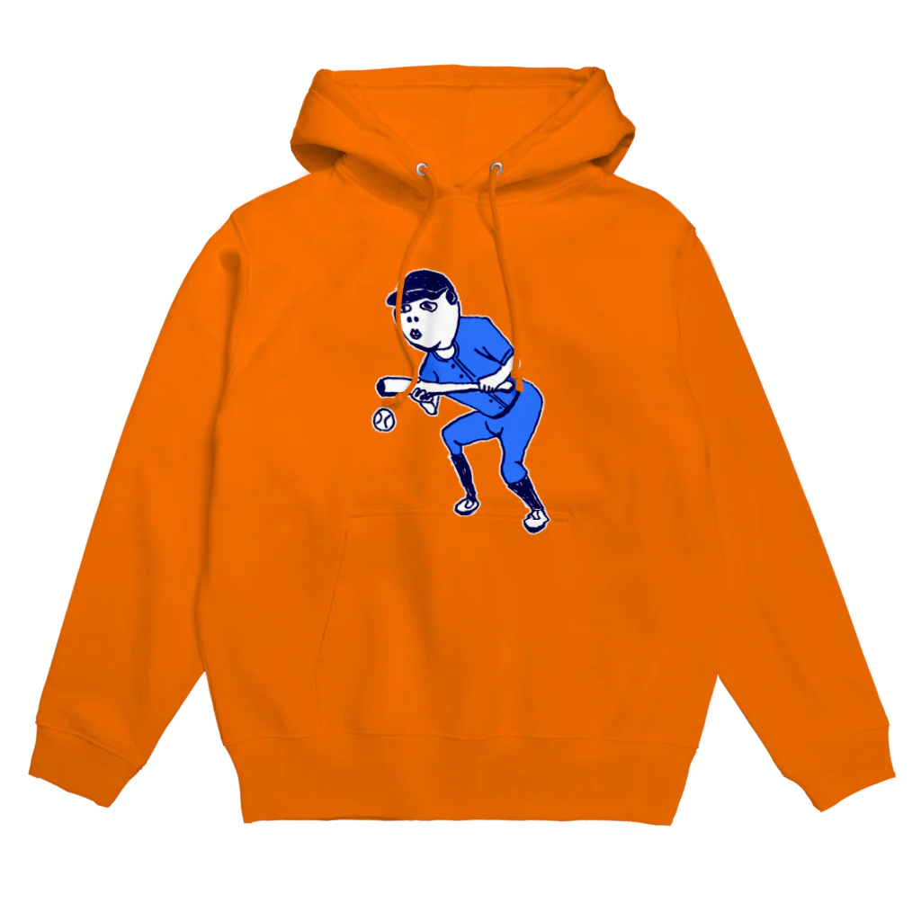 NIKORASU GOのこの夏おすすめ！野球デザイン「バント」＜文字なし＞（Tシャツ・パーカー・グッズ・ETC） Hoodie