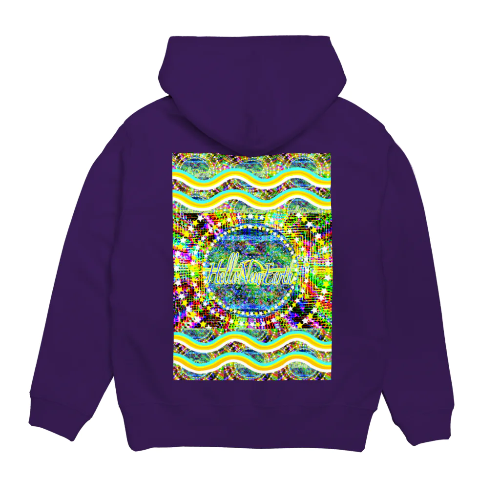 ✨🌈✨ユラクラカン🇯🇵 ✨🌈✨の🎉Hello New Earth 🌎 Hoodie:back