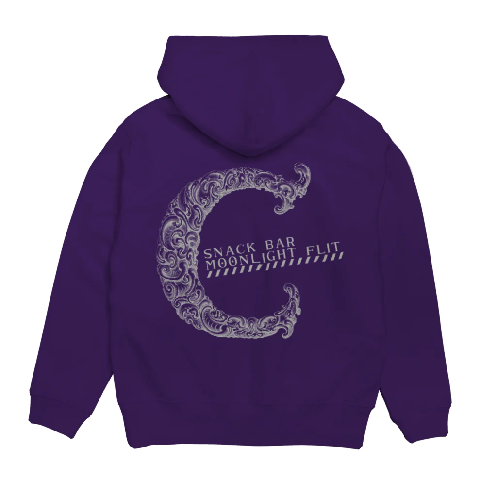 Snack_Bar_moonlight_flitのC-line-GY Hoodie:back