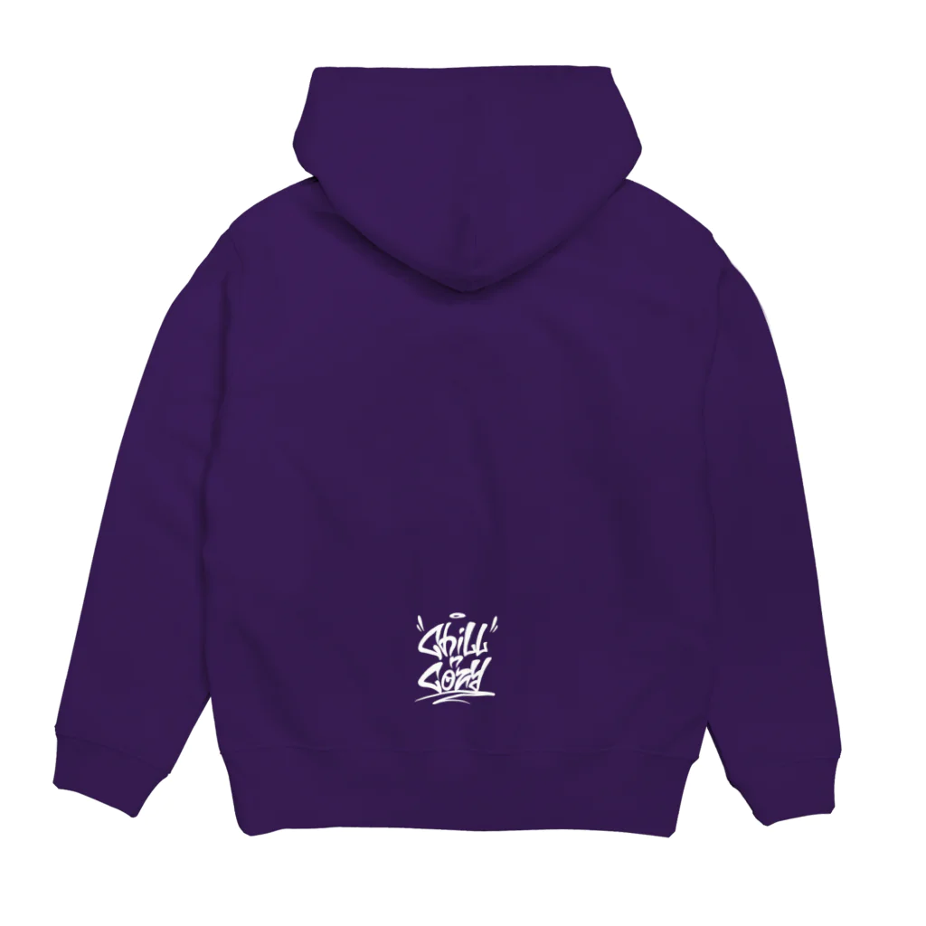 Chill N Cozyの警告表示/regular Hoodie:back