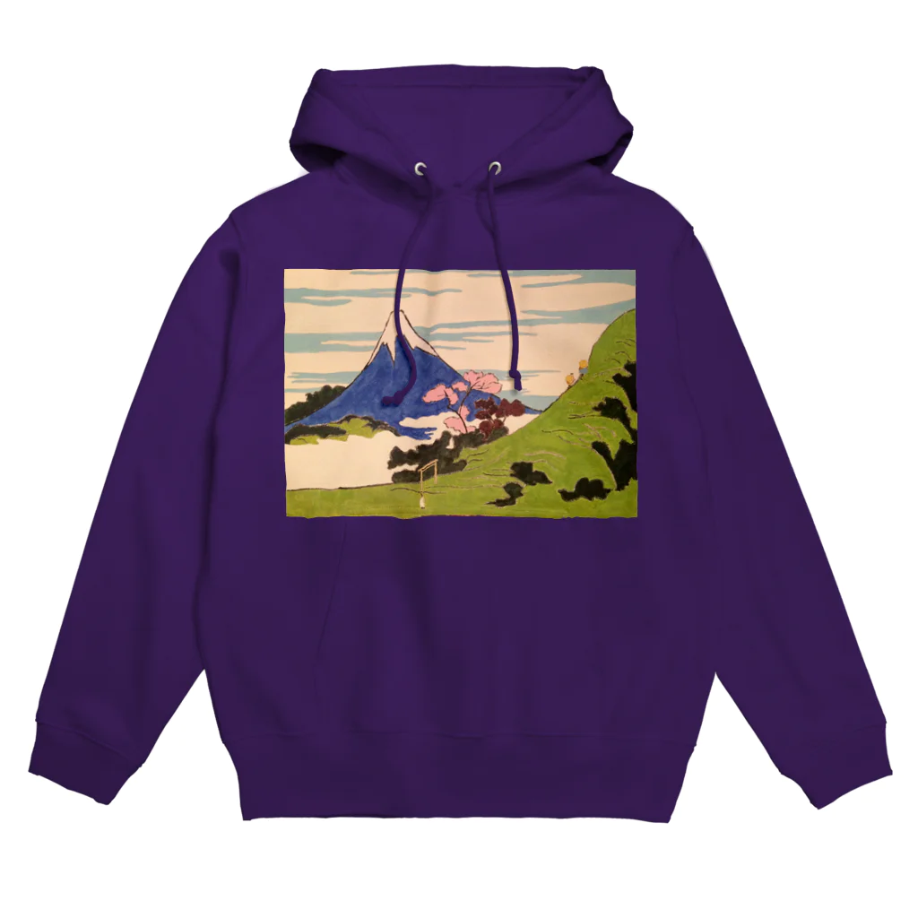 SJMavisの神道の光の中の浮世絵の精神：Spirit of Ukiyo-e in the Light of Shinto Hoodie