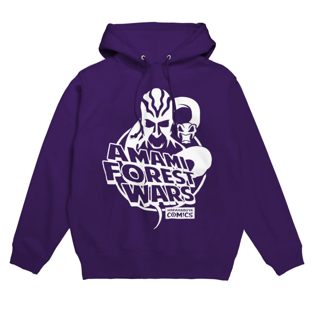 原ハブ屋【SUZURI店】のAMAMI FOREST WARS（A-SE） Hoodie