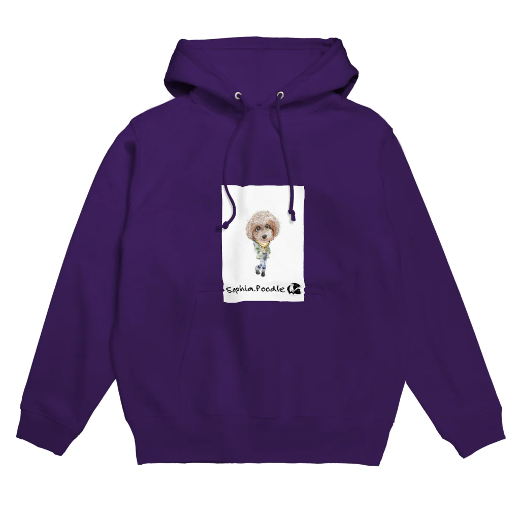 かわいいにゃんことワンコの絵のお店のソフィア.プードル Hoodie