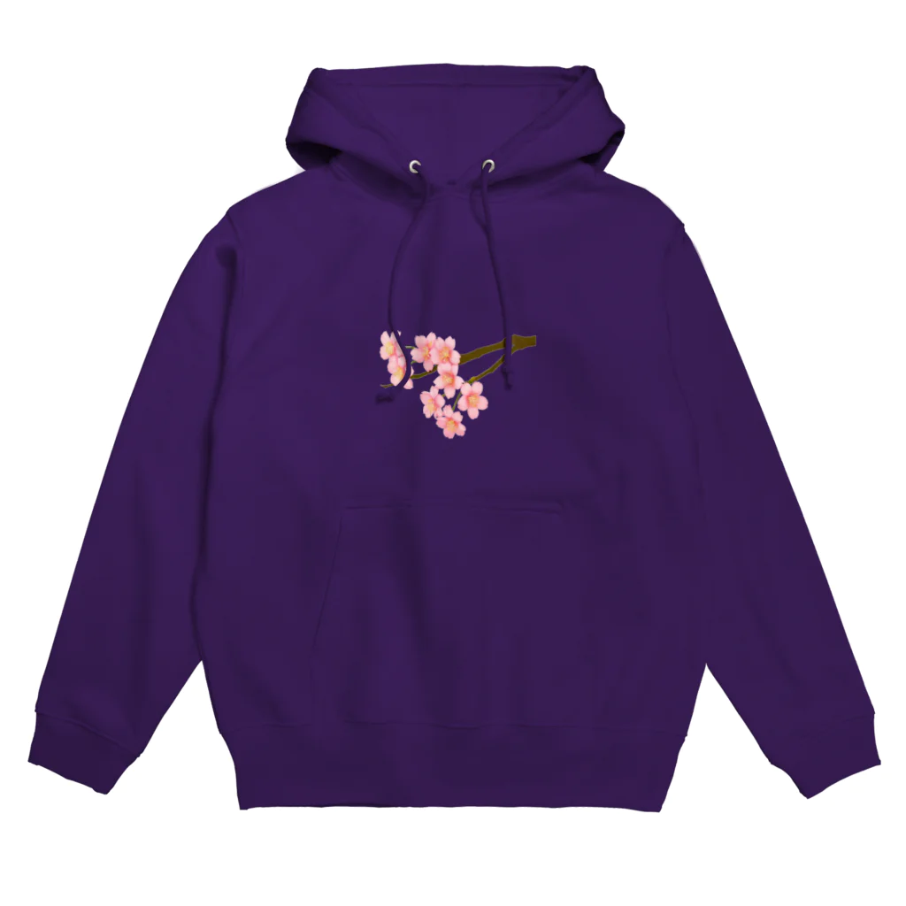 紅藤コミミズクの桜 Hoodie