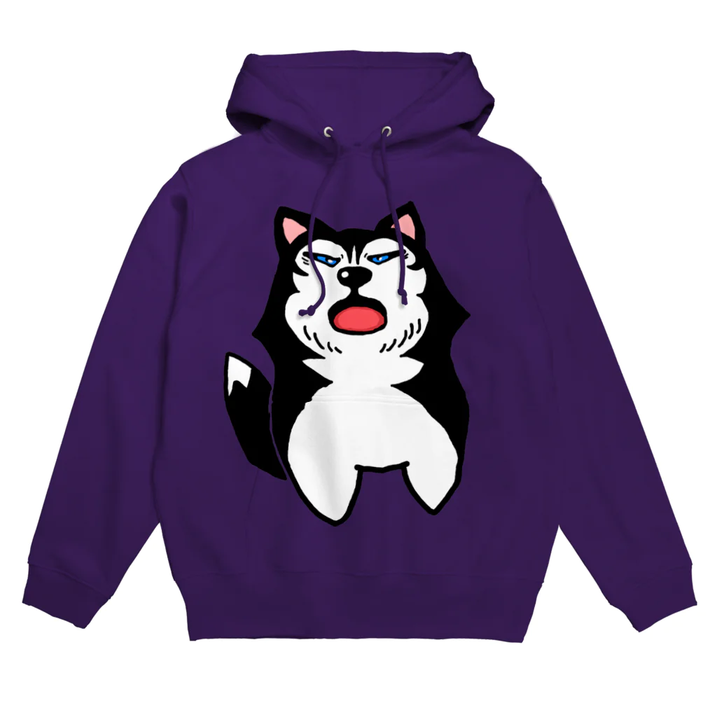 Husky'S Herb Gardenの遠吠えハスキーばじるくん Hoodie