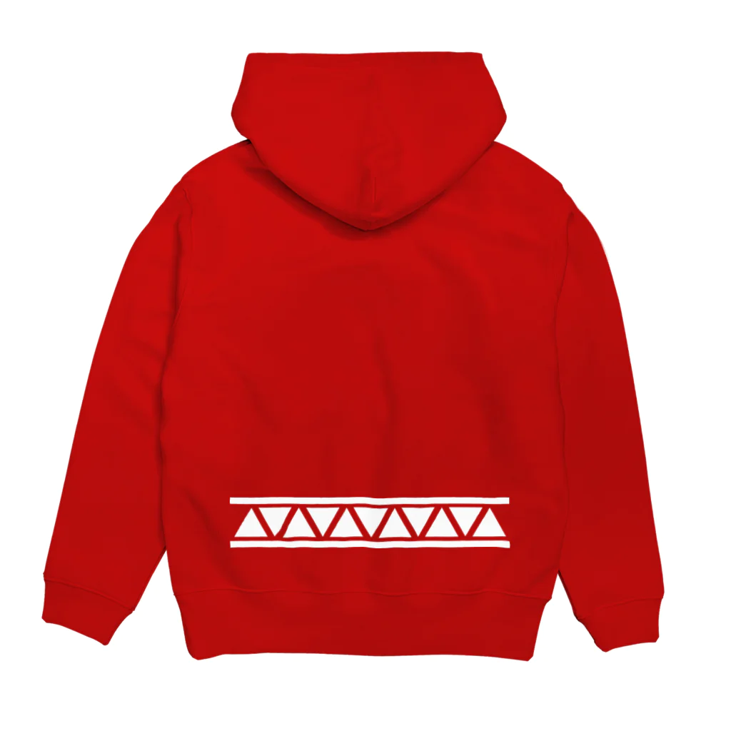 Kawailele Storeのsankaku02 Hoodie:back