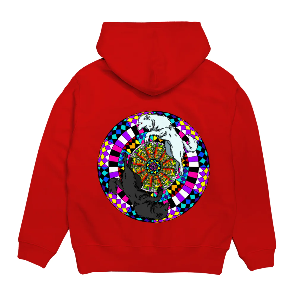 A-KatzelのLos lobos gemelos  Hoodie:back