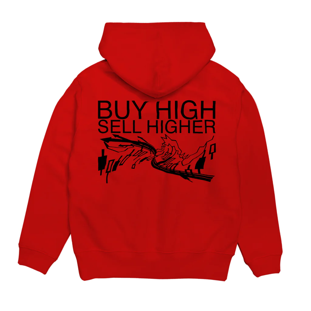 AURA_HYSTERICAのBuy high, sell higher Hoodie:back