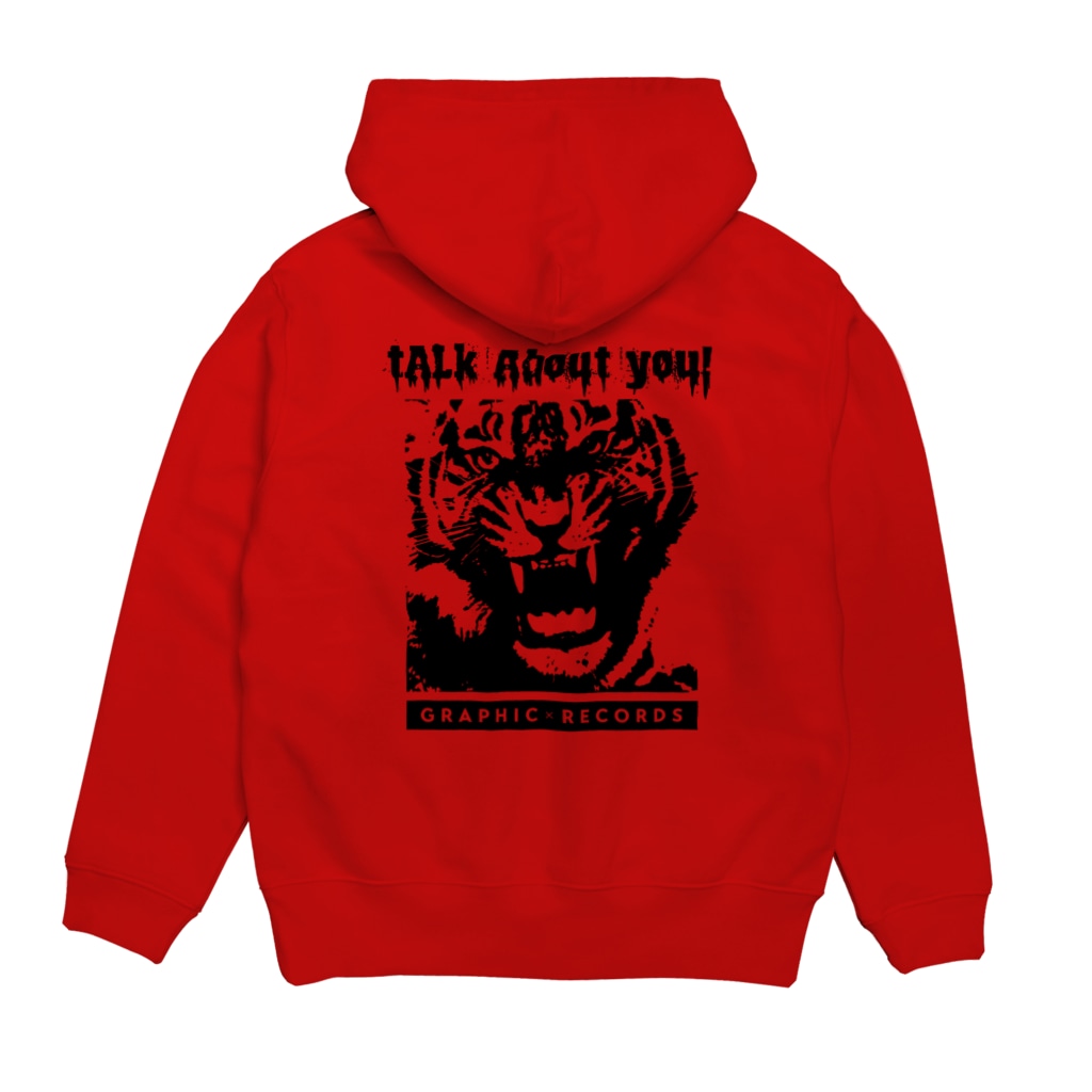 GRAPHIC × RECORDSのTalk about YOU!（Col.7） Hoodie:back