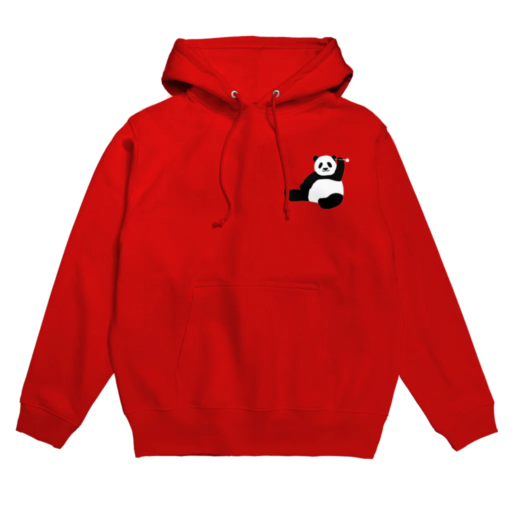 パンダむんの耳かき(ワンポイント) Hoodie