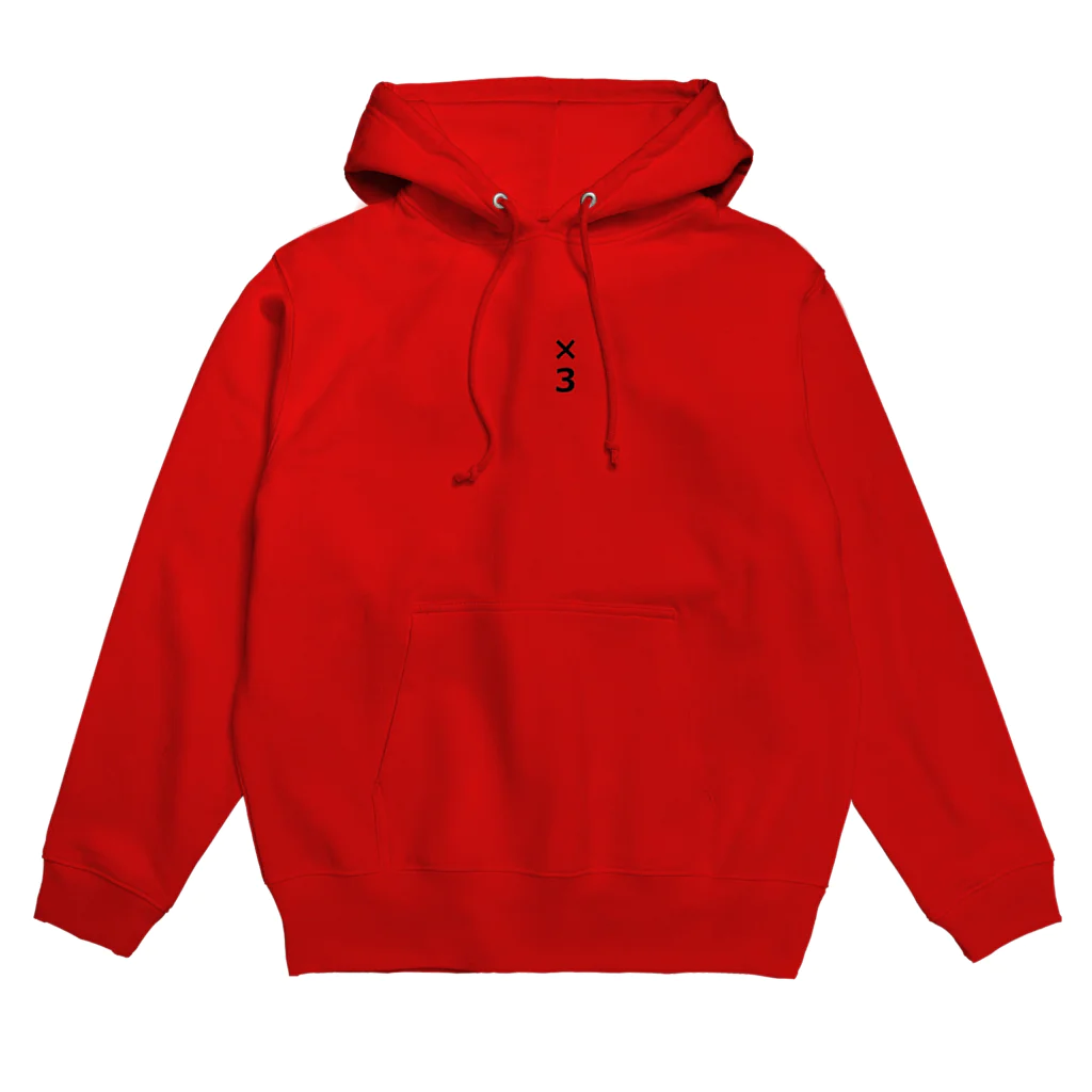 ぷるぷるの赤い３倍の Hoodie