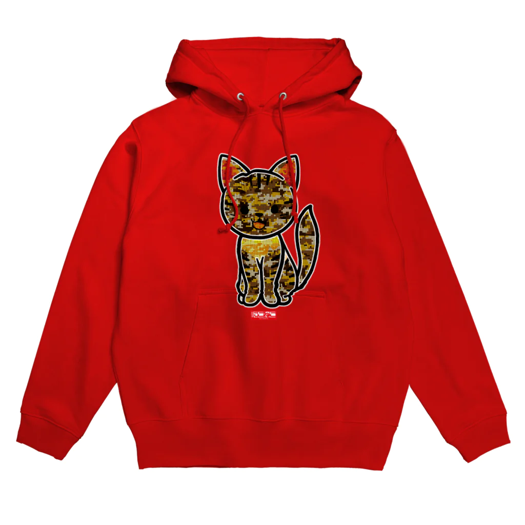 にこねこ【保護猫の保育園】のプリンちゃんドット迷彩パーカー Hoodie